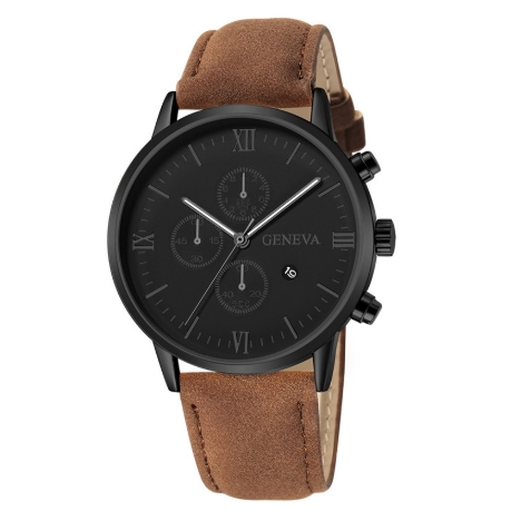 Fashion Geneva Men Date Alloy Case Synthetic Leather Analog Quartz Sport Watch Male Clock Top Brand Luxury Relogio Masculino D30, 12
Fashion Geneva Men Date Alloy Case Synthetic Leather Analog Quartz Sport Watch Male Clock Top Brand Luxury Relogio Masculino D30, 12