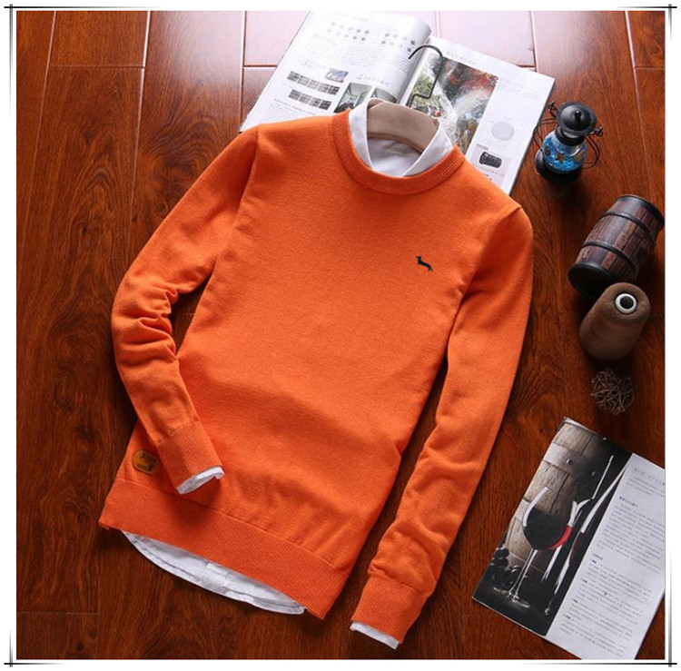 2019 new spring brand men casual sweater 100%cotton loose O-neck embroidery pullovers harmont solid long sleeve blaine sweaters, Yellow
2019 new spring brand men casual sweater 100%cotton loose O-neck embroidery pullovers harmont solid long sleeve blaine sweaters, Yellow