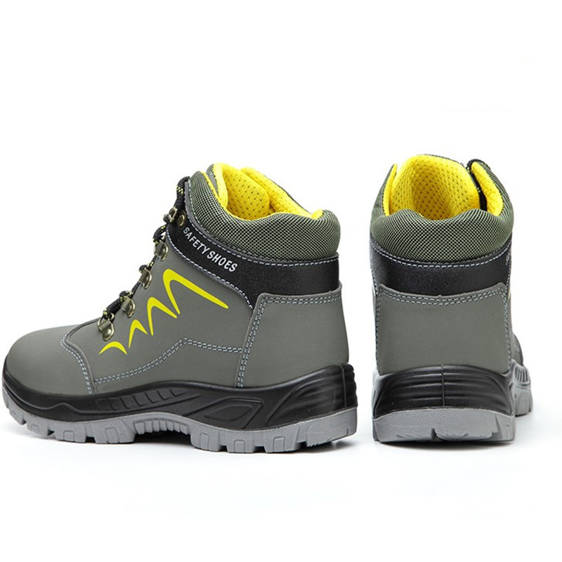 Hot Sale- shoes Men Outdoor Anti-slip Steel Puncture Proof Construction Safety Boots Work Shoes Fashion stab-resistant men's safety shoes