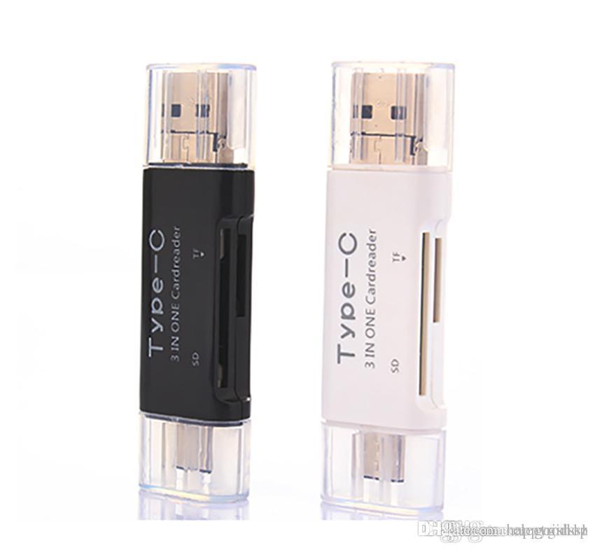 New 3 In 1 Type C & Micro USB OTG & USB Card Reader Micro SDHC SD TF Type-C Card Reader for Samsung Note7 iPhone7 Macbook Notebook
New 3 In 1 Type C & Micro USB OTG & USB Card Reader Micro SDHC SD TF Type-C Card Reader for Samsung Note7 iPhone7 Macbook Notebook
