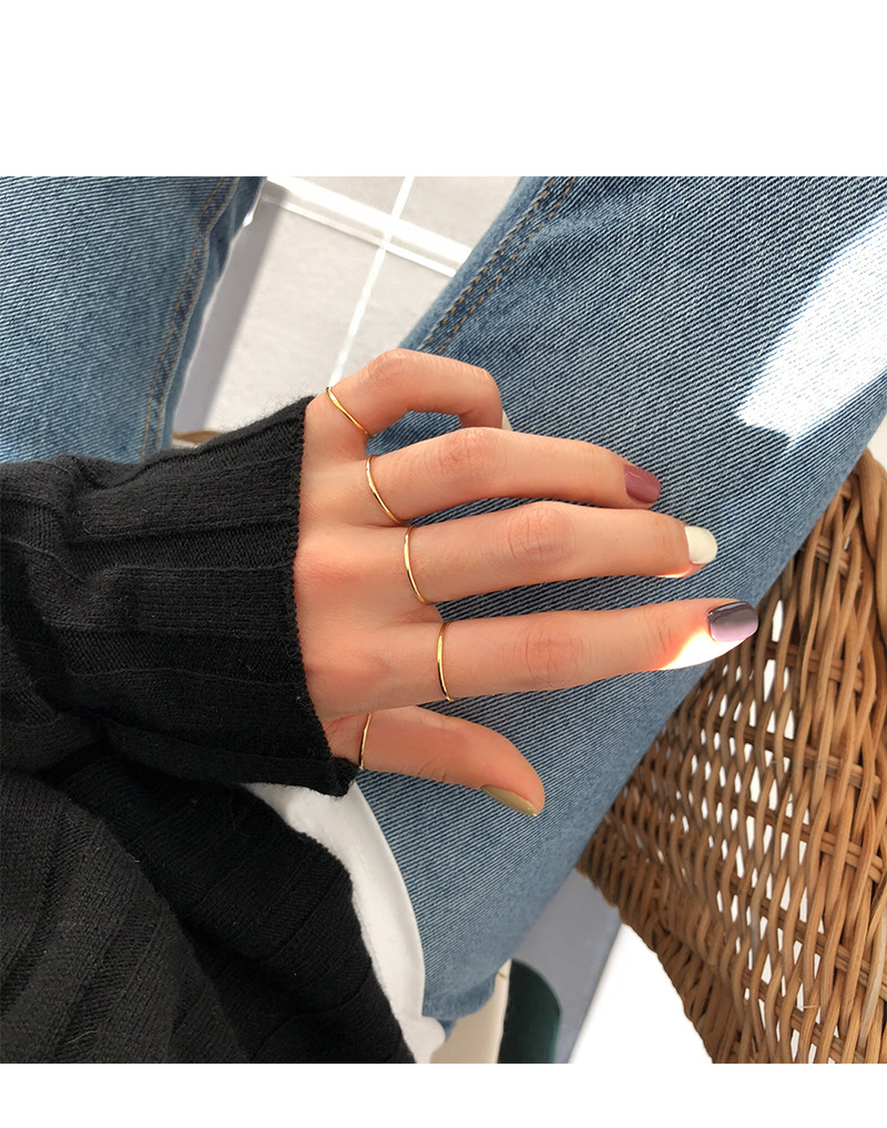 925 Sterling silver jewelry 1.2 mm thin band smooth simple ring in 3 colorway rose gold &silver&Gold plated stackable ring free shipping
