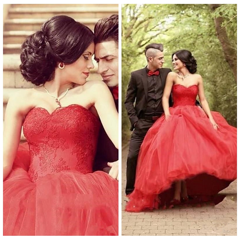 Sweetheart Lace Top Ball Gown Red Wedding Dresses 2020 Tulle Lace Up Corset Back Bridal Gown Middle East Vestidos De Marriage, Champagne
Sweetheart Lace Top Ball Gown Red Wedding Dresses 2020 Tulle Lace Up Corset Back Bridal Gown Middle East Vestidos De Marriage, Champagne