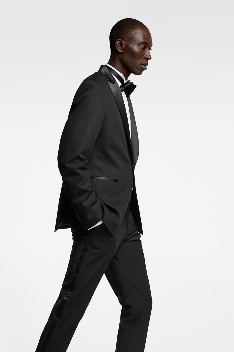 black mens suits business wedding tuxedos slim fit formal businessmen custom groom suit coats trousers jacketspantstie