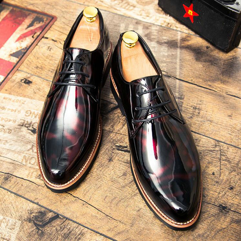 High Quality Pointed Dress Shoes Fashion Men Oxfords Leather Shoes Men's Formal Business Party A51-76, Black
High Quality Pointed Dress Shoes Fashion Men Oxfords Leather Shoes Men's Formal Business Party A51-76, Black