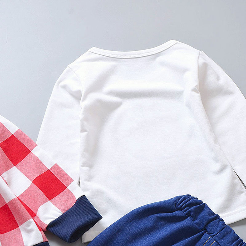 baby clothes boy outfits set outerwear + tops t-shirts + jean pants Baseball sports suit for babies newborn suit baby cloth sets T191024
