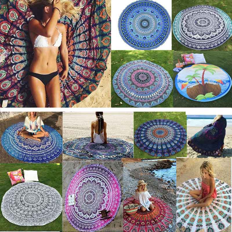 Mandala Beach Towel Round Beachs Blanket Polyster Printed Tablecloth Bohemian Tapestry Yoga Mat Covers Shawl Wrap Picnic Rug HH-C44, As pic show
Mandala Beach Towel Round Beachs Blanket Polyster Printed Tablecloth Bohemian Tapestry Yoga Mat Covers Shawl Wrap Picnic Rug HH-C44, As pic show