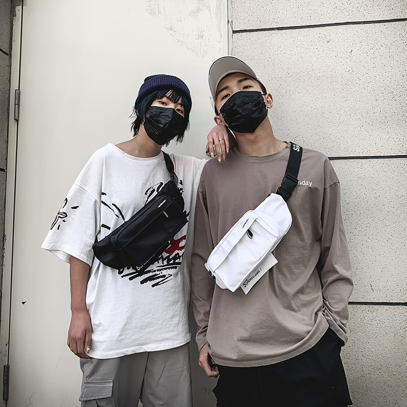 Fashion Simple Nylon Waterproof Belt Bag Unisex Couple Personality Chest Bag Harajuku Style Ulzzang Shoulder Crossbody, Black
Fashion Simple Nylon Waterproof Belt Bag Unisex Couple Personality Chest Bag Harajuku Style Ulzzang Shoulder Crossbody, Black