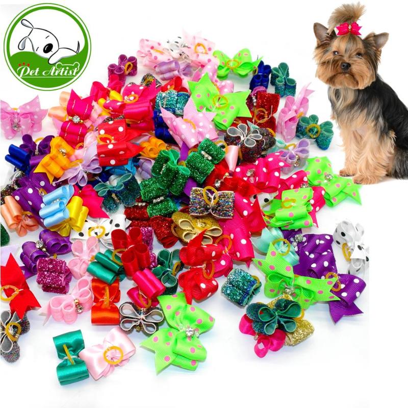 Cute Handmade Dog Hair Bows With Rubber Bands Small Bowknot Cat Puppy Grooming Accessories For Dogs Charms Gift Mix Styles, 20pcs
Cute Handmade Dog Hair Bows With Rubber Bands Small Bowknot Cat Puppy Grooming Accessories For Dogs Charms Gift Mix Styles, 20pcs