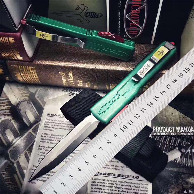 Micro-tech UT85 Bounty Hunter Outdoor Tactical Automatic Pocket Knives Camping Pocket Knives D2 Air Aluminum UT70 High Quality
Micro-tech UT85 Bounty Hunter Outdoor Tactical Automatic Pocket Knives Camping Pocket Knives D2 Air Aluminum UT70 High Quality