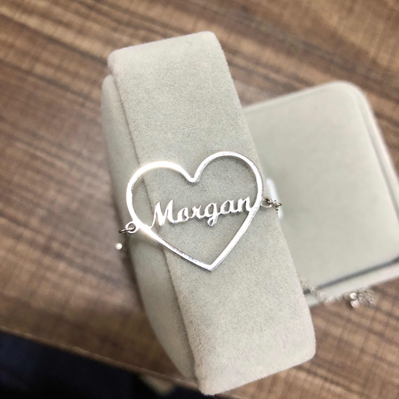 Personality Custom Cursive Heart Bracelet for Women Stainless Steel Letter Charms Bracelet & Bangle couple gift Joaillerie bff
Personality Custom Cursive Heart Bracelet for Women Stainless Steel Letter Charms Bracelet & Bangle couple gift Joaillerie bff