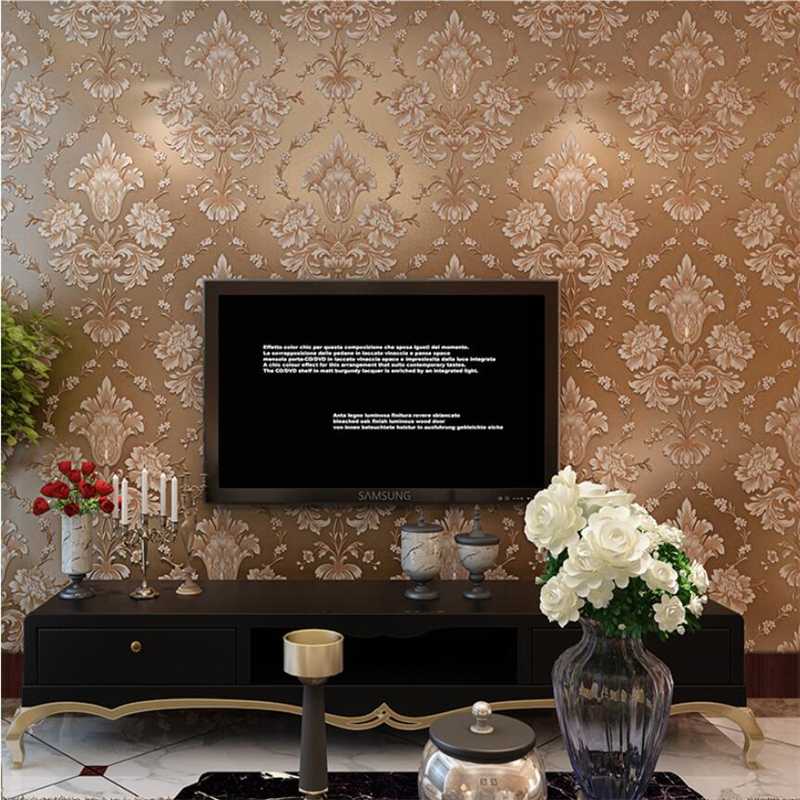 Papel de parede European wallpaper non-woven bedroom wallpaper 3d Damascus living room TV background wall paper, 1805 no drilling
Papel de parede European wallpaper non-woven bedroom wallpaper 3d Damascus living room TV background wall paper, 1805 no drilling