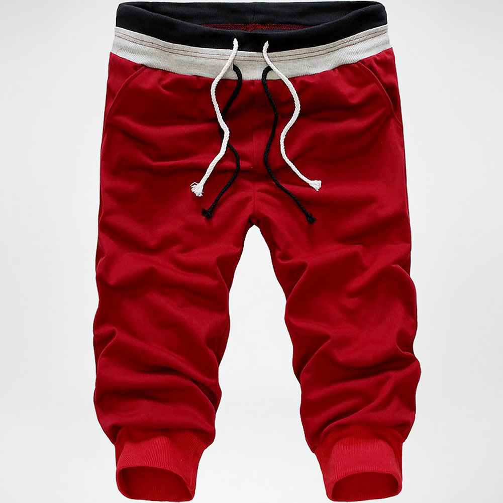 Fashion Men Casual Short Pants Sports Joggers Large Loose Sweatpants Drawstring Pants, Red
Fashion Men Casual Short Pants Sports Joggers Large Loose Sweatpants Drawstring Pants, Red