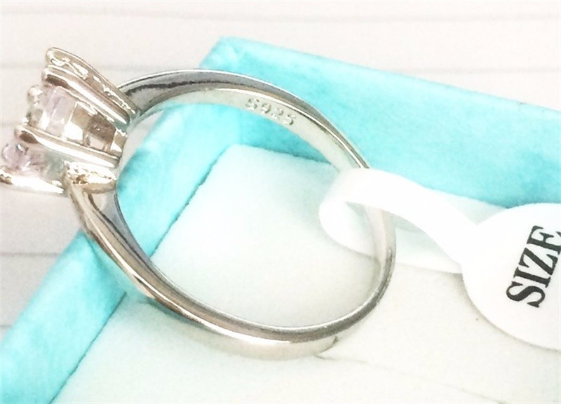 Classic Real Solid Wedding for Women Set 6mm Sona DIA cz Engagement Ring Pure Sier Rings Fine Jewelry size 4-9