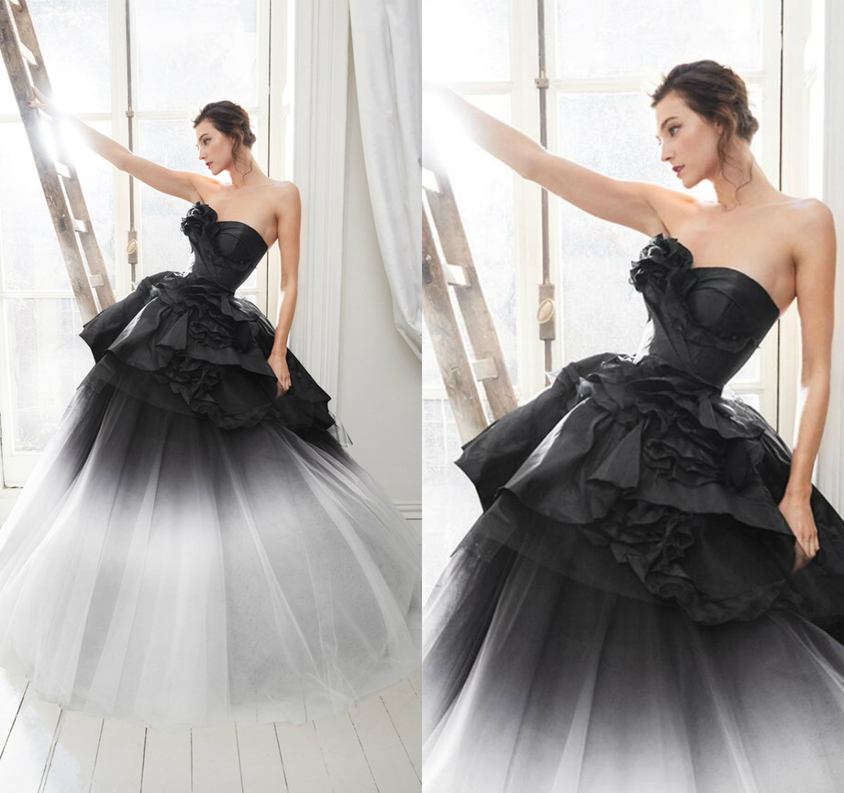 2020 Marchesa Gradient Evening Dresses Sweetheart Ruffles Tiered Skirts New Prom Dress Party A Line Formal Occasion Gowns