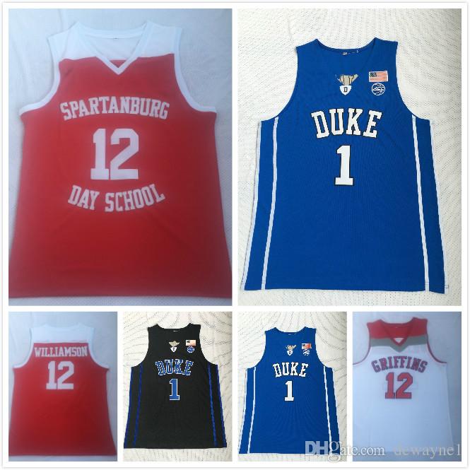 2019 Hot Spartanburg Day School #12 Zion Williamson jerseys Duke college #1 embroidered basketball jerseys high school jersey, As show
2019 Hot Spartanburg Day School #12 Zion Williamson jerseys Duke college #1 embroidered basketball jerseys high school jersey, As show