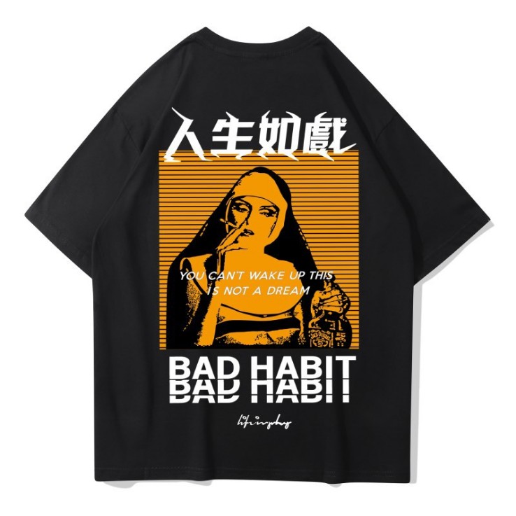 Men Hip Hop T Shirts Smoking Sister Picture Retro T-Shirt Streetwear Harajuku Tshirt Oversized Summer Black Tops Tees Cotton
Men Hip Hop T Shirts Smoking Sister Picture Retro T-Shirt Streetwear Harajuku Tshirt Oversized Summer Black Tops Tees Cotton