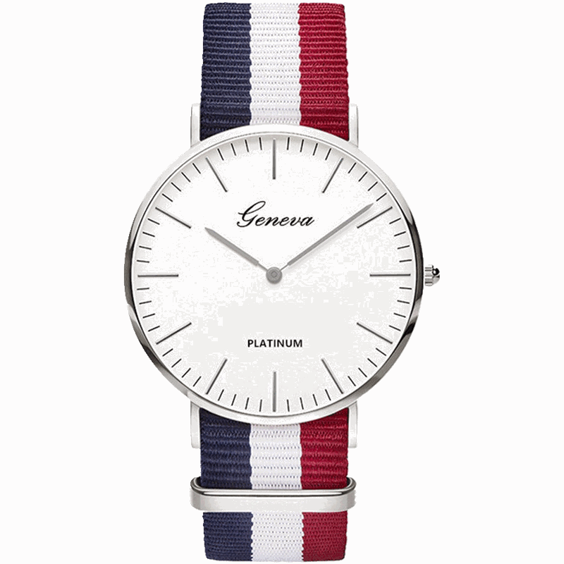 Wholesale Fashion men women unisex Geneva Platimum Nylon Fabric watch sport thin wrist Canvas quartz students lady dress watches, Mix color;please choose color
Wholesale Fashion men women unisex Geneva Platimum Nylon Fabric watch sport thin wrist Canvas quartz students lady dress watches, Mix color;please choose color