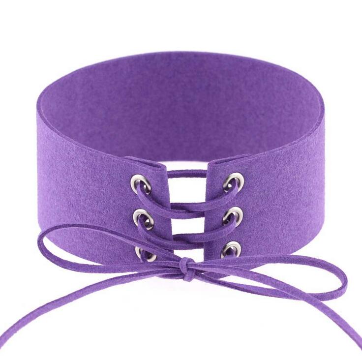 Exaggerated punk sex bondage collar tied neck chain female neck strap collarbone DJN214 mix order Chokers jewelry