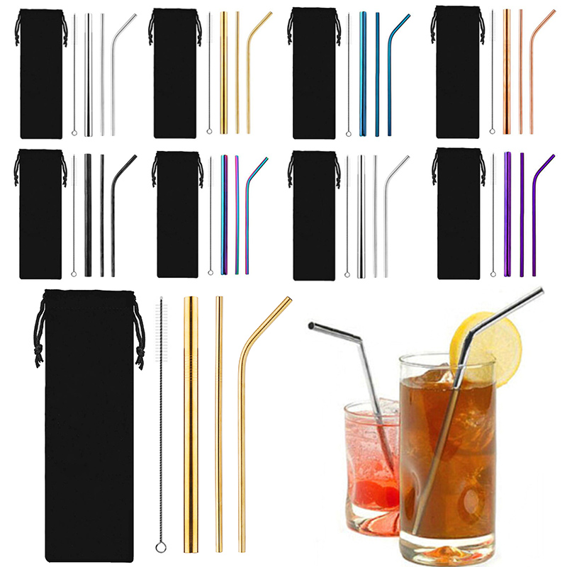 Juice Stainless Steel Reusable Drinking Straws 6*215mm 5pcs/Set Home Supplies Cocktail Straight Bent with Cleaner Brush Kit 
Juice Stainless Steel Reusable Drinking Straws 6*215mm 5pcs/Set Home Supplies Cocktail Straight Bent with Cleaner Brush Kit