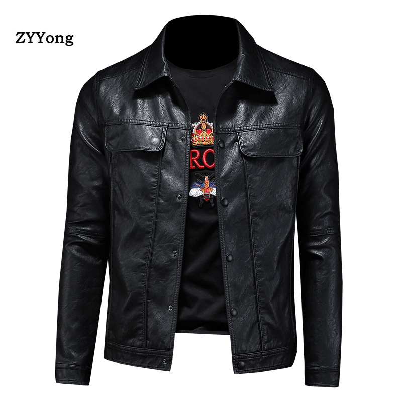 2020 New Men's leather Jacket PU Fashion Spring Autumn Jackets Faux Leather Slim Fit Male Motorcycle Coats Plus Size -XXXXL, Black
2020 New Men's leather Jacket PU Fashion Spring Autumn Jackets Faux Leather Slim Fit Male Motorcycle Coats Plus Size -XXXXL, Black