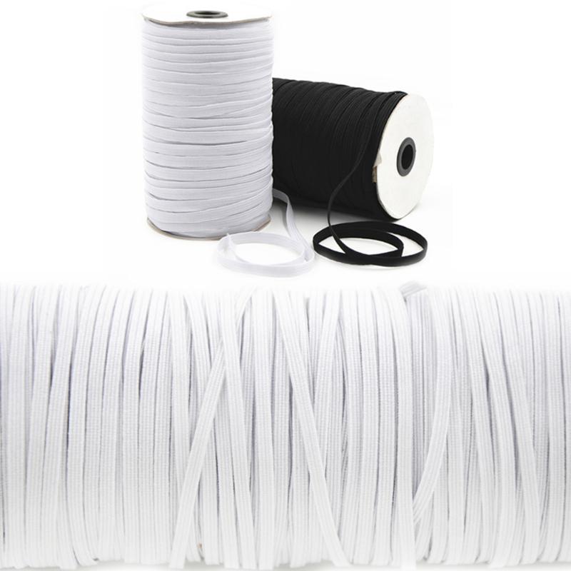 70 Yards Length 0.3 Inch Width Braided Elastic Band White Elastic Cord Heavy Stretch High Elasticity Knit Band For Home
70 Yards Length 0.3 Inch Width Braided Elastic Band White Elastic Cord Heavy Stretch High Elasticity Knit Band For Home