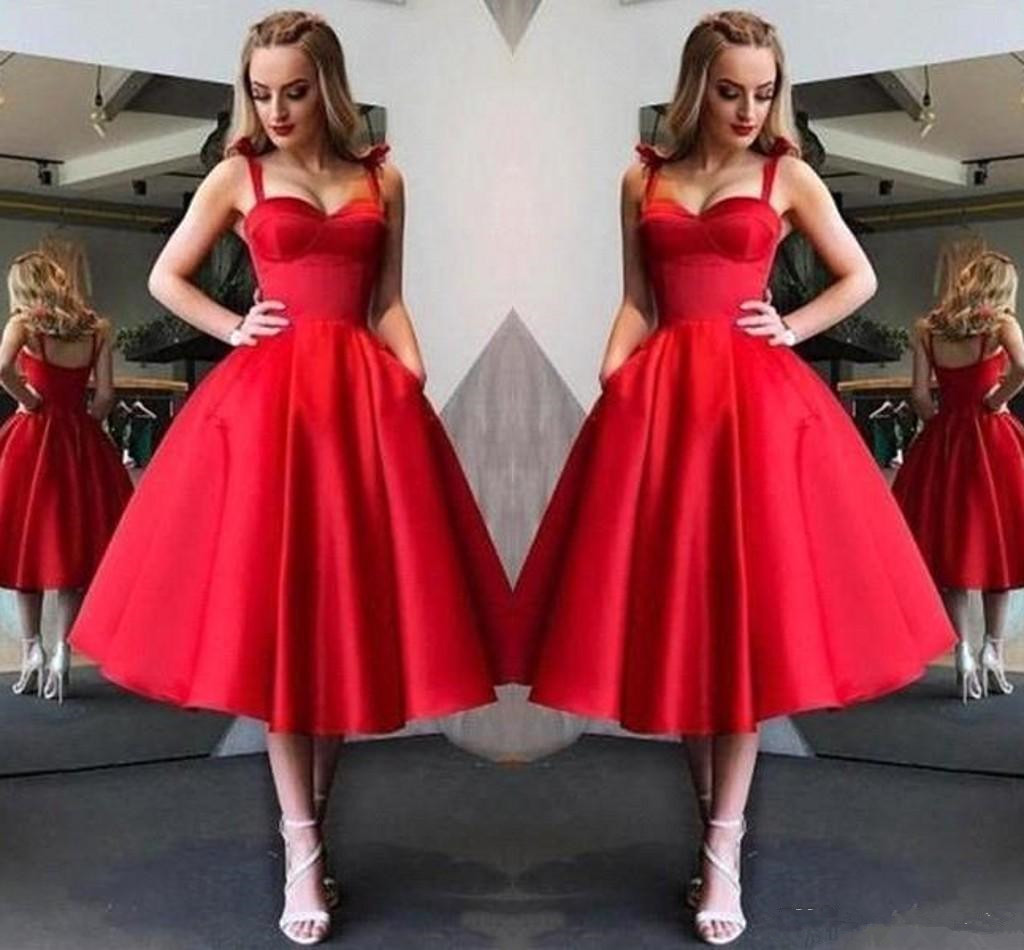 Modest Knee Length Red Cocktail Dresses Sexy Spaghetti A Line Ruffles Short Homecoming Dresses Prom Gowns With Zipper Back B29, Hunter
Modest Knee Length Red Cocktail Dresses Sexy Spaghetti A Line Ruffles Short Homecoming Dresses Prom Gowns With Zipper Back B29, Hunter