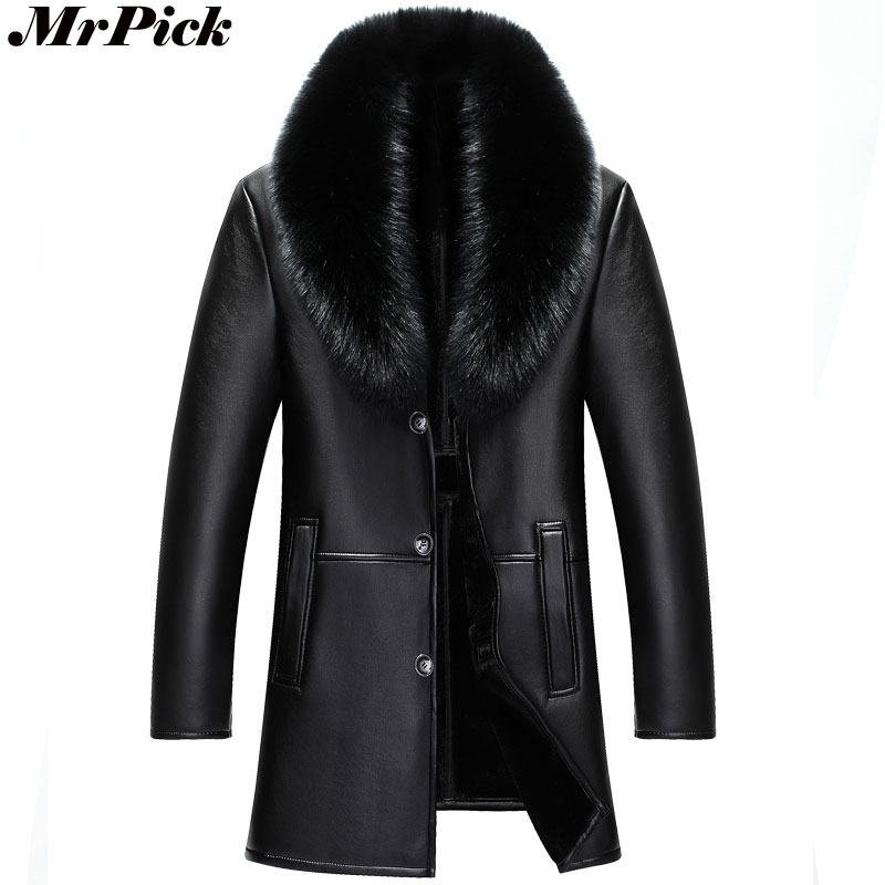 2017 New Winter Men Fur Collar Long Coats Fashion Luxury Artificial PU Leather Men Snow Coats V0707-2, Black
2017 New Winter Men Fur Collar Long Coats Fashion Luxury Artificial PU Leather Men Snow Coats V0707-2, Black