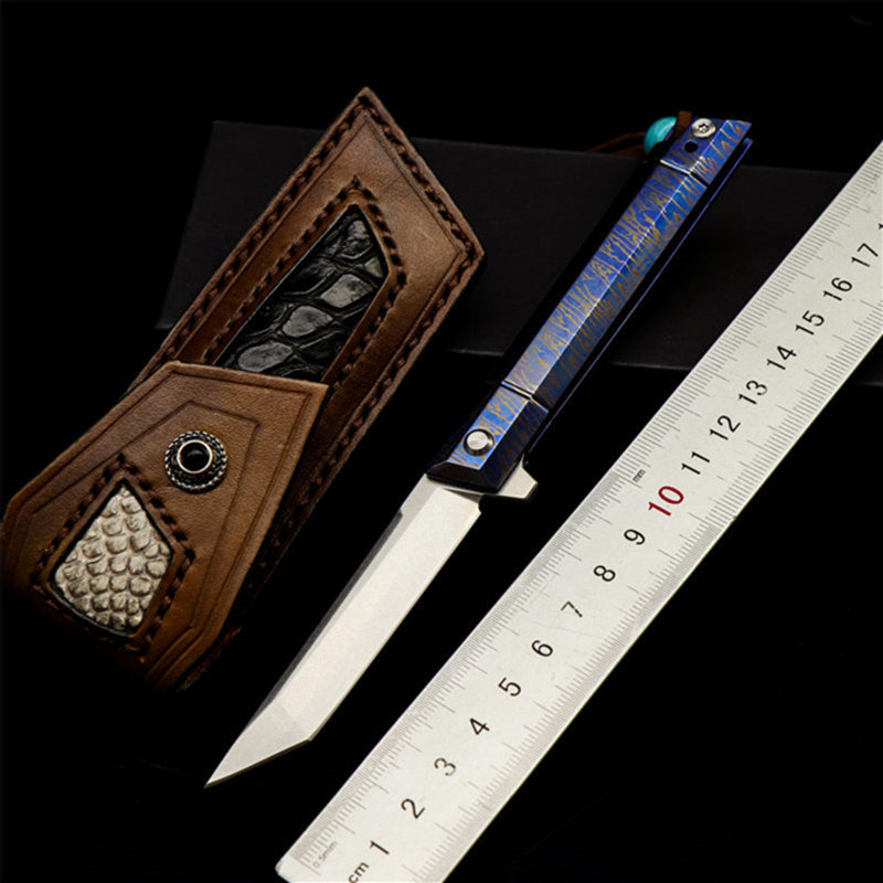 Ball Bearing M390 Steel TC4 Titanium Alloy Handle Folding Cutter and Stone Washing Camping Tactics
Ball Bearing M390 Steel TC4 Titanium Alloy Handle Folding Cutter and Stone Washing Camping Tactics