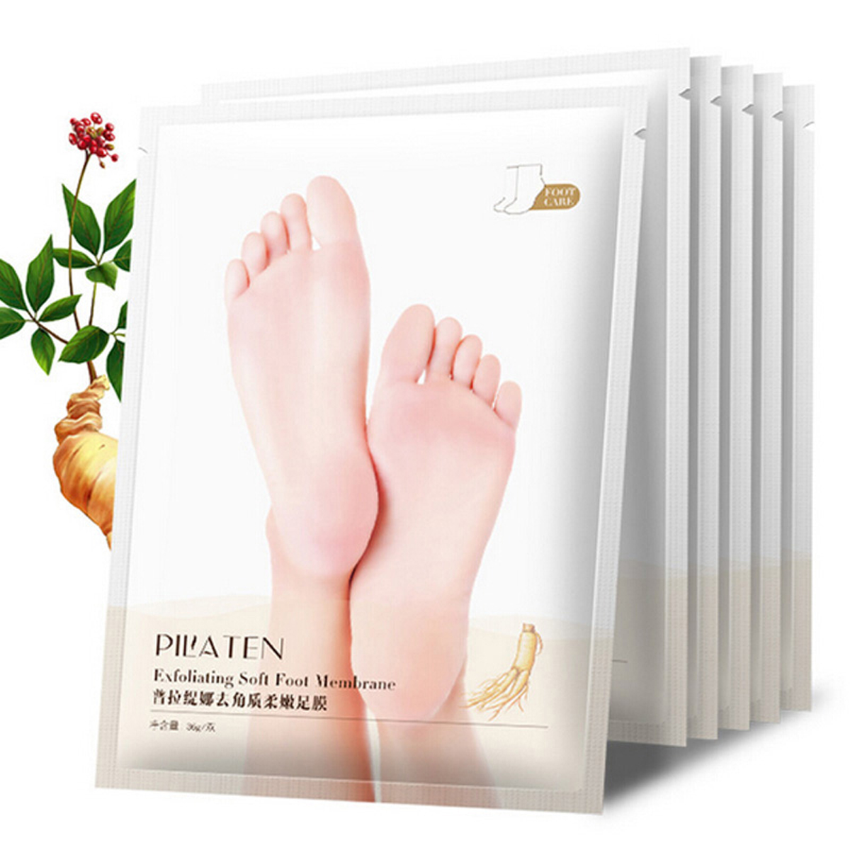 1Pair PILATEN Exfoliating Treatment Foot Mask Socks For Pedicure Baby Peel Feet Masks Skin Care Cosmetics Peeling от DHgate WW