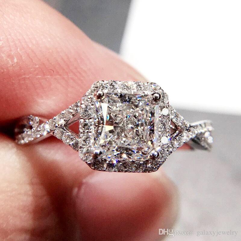 YHAMNI Big Sale Original Sterling Silver Jewelry Rings for Women Inlay Zircon 7mm Diamond Wedding Engagement Rings R065
YHAMNI Big Sale Original Sterling Silver Jewelry Rings for Women Inlay Zircon 7mm Diamond Wedding Engagement Rings R065
