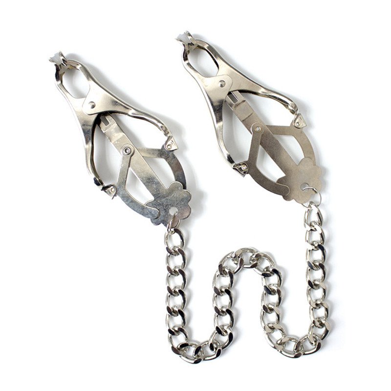 Butterfly Bosom Nipple Clamps quality metal bdsm toys chain nipple sucker sex toys for women adult sex products shop