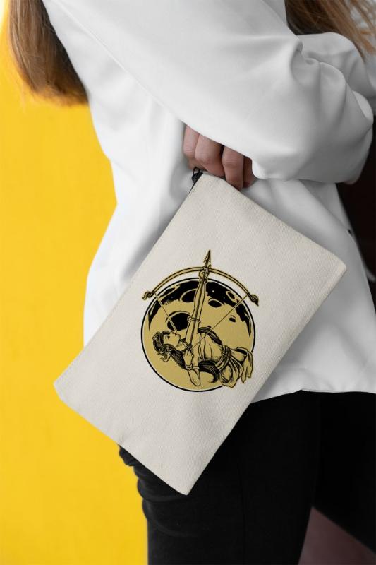 Angemiel Clutch Month Okçusu Portfolio Hand Makeup Bag