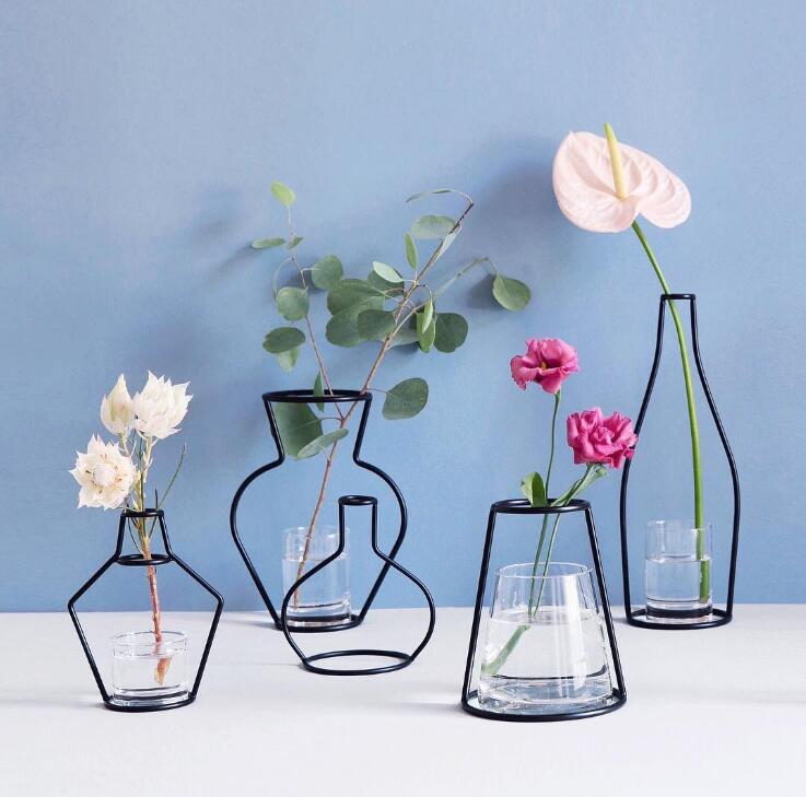 Creative DIY Vase Party Home Decoration Black Plant Pot Stand Holder Iron Wire Flower Vases A17
Creative DIY Vase Party Home Decoration Black Plant Pot Stand Holder Iron Wire Flower Vases A17