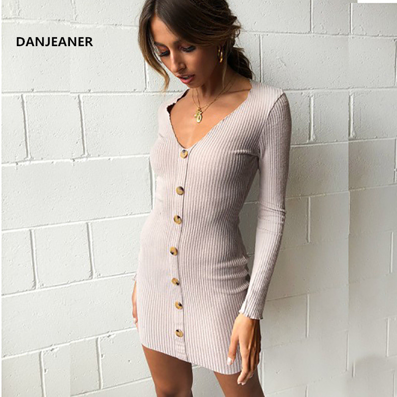 DANJEANER Long Sleeve V Neck Solid Bandage Dress Women Fashion Office Mini Bodycon Dress with Buttons Elegant Party Dresses, Pink
DANJEANER Long Sleeve V Neck Solid Bandage Dress Women Fashion Office Mini Bodycon Dress with Buttons Elegant Party Dresses, Pink