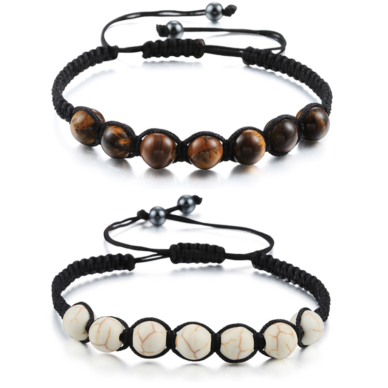Beaded, Strands Natural Red/Black/Tiger Eye Beaded Stone Bracelet Boho Yoga Charm Black Rope Handmade Woven Women Fashion Jewelry Gifts
Beaded, Strands Natural Red/Black/Tiger Eye Beaded Stone Bracelet Boho Yoga Charm Black Rope Handmade Woven Women Fashion Jewelry Gifts