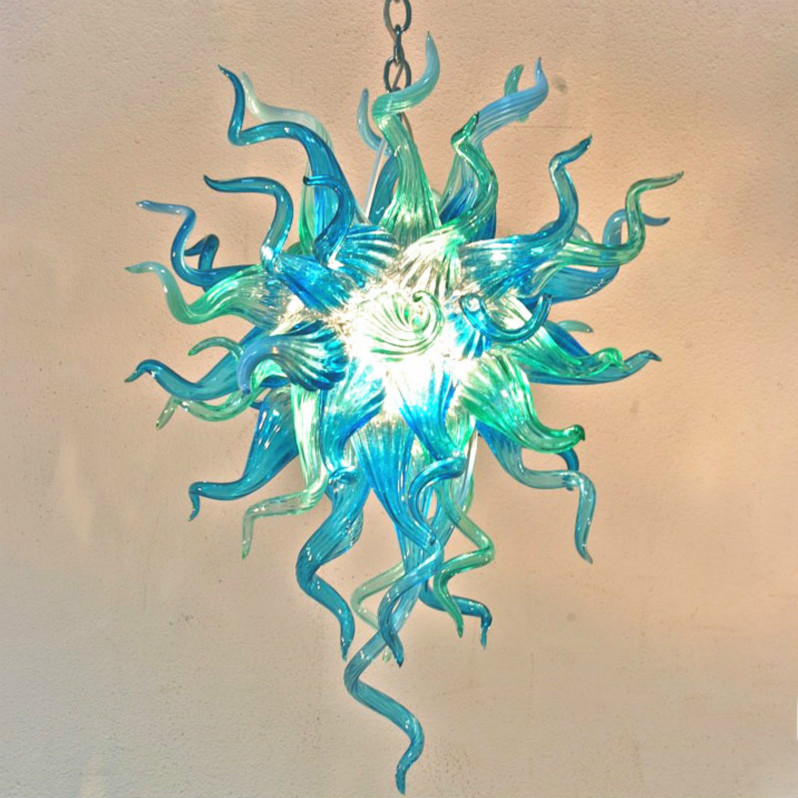 Lamps European ceiling light blue and teal Colored Hand Blown Glass chandelier lighting living room furniture Art Deco chain pendant lights
Lamps European ceiling light blue and teal Colored Hand Blown Glass chandelier lighting living room furniture Art Deco chain pendant lights
