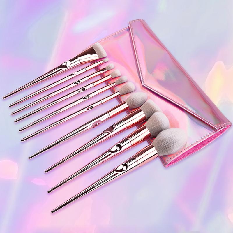 Makeup Brushes 10 Wet And Wild Brush Powder Rod Radiation Package Thumb Set Beauty Eye Shadow Bag