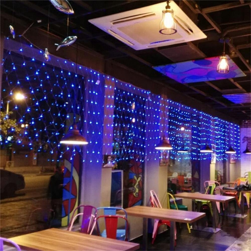 Led Net Lights 8 Modes 220V Wedding Decoration Christmas Fairy String Light New Year Multi Outdoor Garden holiday lighting