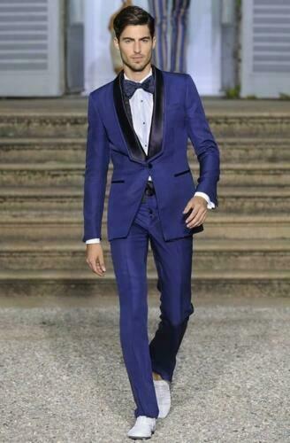 Classic Design Wedding Tuxedos 2 Pieces Slim Fit Shawl Lapel Groom Wear Party Prom Best Men Blazer Suit(Jacket+Pants)