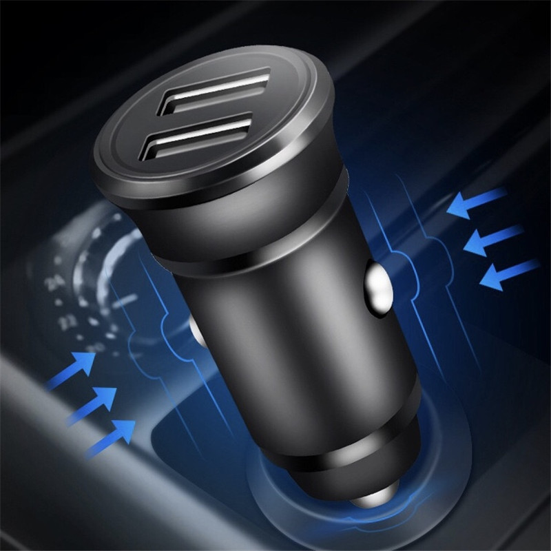 Dual USB Car Charger for Cellphones Tablets MP3 White Black Max 2.4A Current Auto Power Adapter 100pcs/up
Dual USB Car Charger for Cellphones Tablets MP3 White Black Max 2.4A Current Auto Power Adapter 100pcs/up