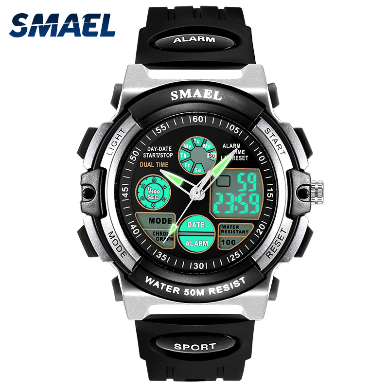 SMAEL Digital Watches Kids Dive 50M Water Resistant Wrist Watch Children S Shock Watch 0508 LED Clock Kids Sport Watch for Boys, 0704red
SMAEL Digital Watches Kids Dive 50M Water Resistant Wrist Watch Children S Shock Watch 0508 LED Clock Kids Sport Watch for Boys, 0704red