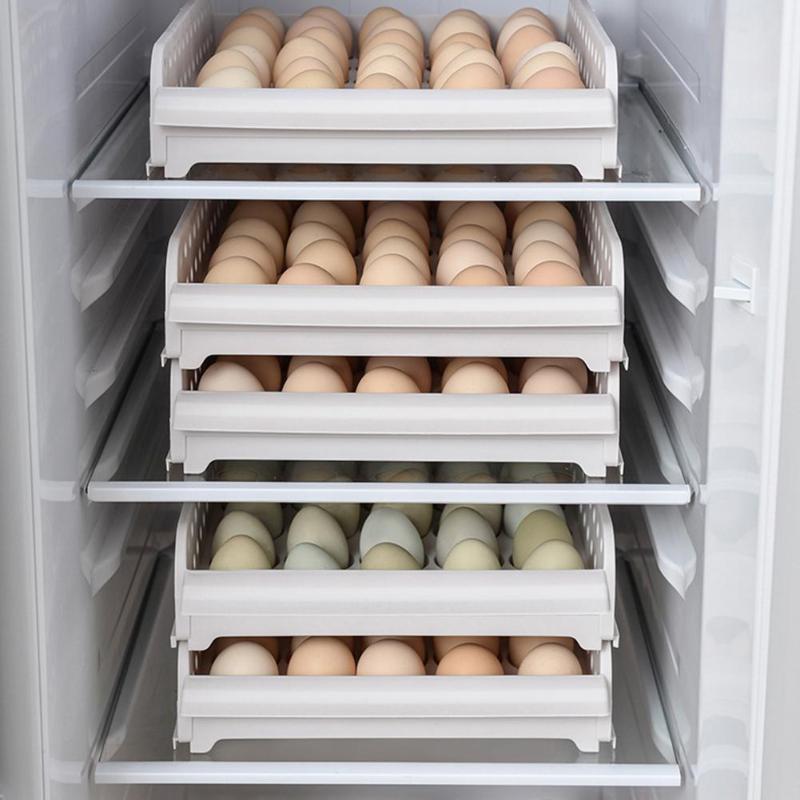 Home Kitchen Drawer Refrigerator Egg Fresh-keeping Box Egg Drag Multi-layer Grid Storage Box Is Convenient And Practical
Home Kitchen Drawer Refrigerator Egg Fresh-keeping Box Egg Drag Multi-layer Grid Storage Box Is Convenient And Practical