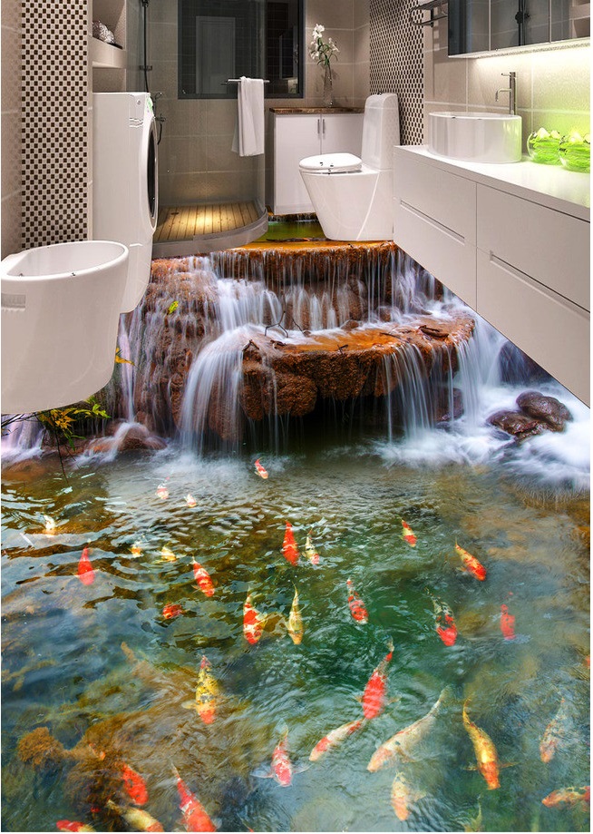3d pvc flooring custom photo Waterproof Self-adhesive floor sticker Waterfall stream carp living room home decor wallpaper for walls 3 d, Customize
3d pvc flooring custom photo Waterproof Self-adhesive floor sticker Waterfall stream carp living room home decor wallpaper for walls 3 d, Customize