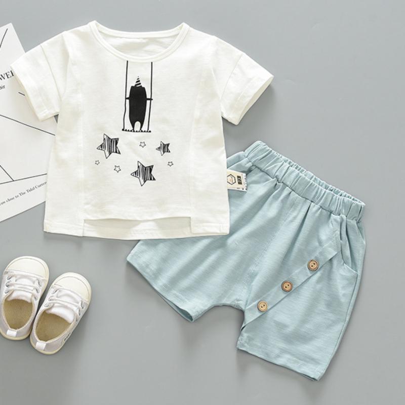 Newborn Toddler Infant Baby Clothing Baby Boys Girls Cotton Suit Two Clothes Short Sleeve Cartoon Cute Kid Summer Clothes Outfit, White
Newborn Toddler Infant Baby Clothing Baby Boys Girls Cotton Suit Two Clothes Short Sleeve Cartoon Cute Kid Summer Clothes Outfit, White