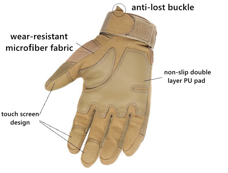 Touchscreen Motorcycle Hard Knuckle Full Finger Gloves Protective Gear Racing Biker Riding Motorbike Moto Motocross Gloves