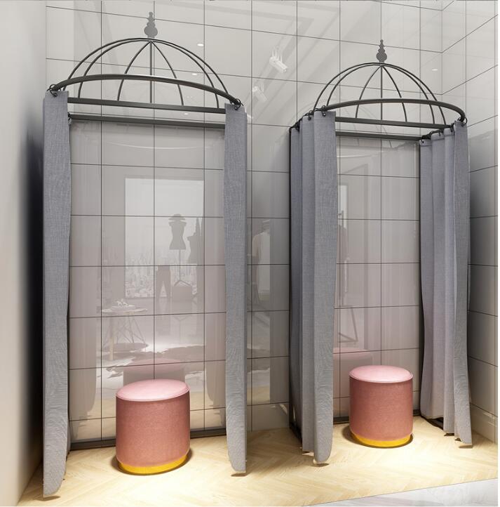 Temporary mobile fitting room Commercial Furniture clothing store floor portable fold simple changing space
