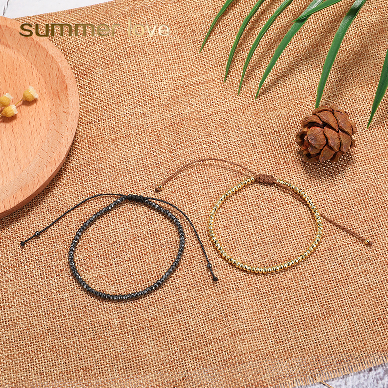 New 17cm&19cm Handmade Wax Rope Braided Beads Bracelet for Women Men Elastic Silver Gold Black Copper Beads Charm Couple Bracelet Jewelry
New 17cm&19cm Handmade Wax Rope Braided Beads Bracelet for Women Men Elastic Silver Gold Black Copper Beads Charm Couple Bracelet Jewelry