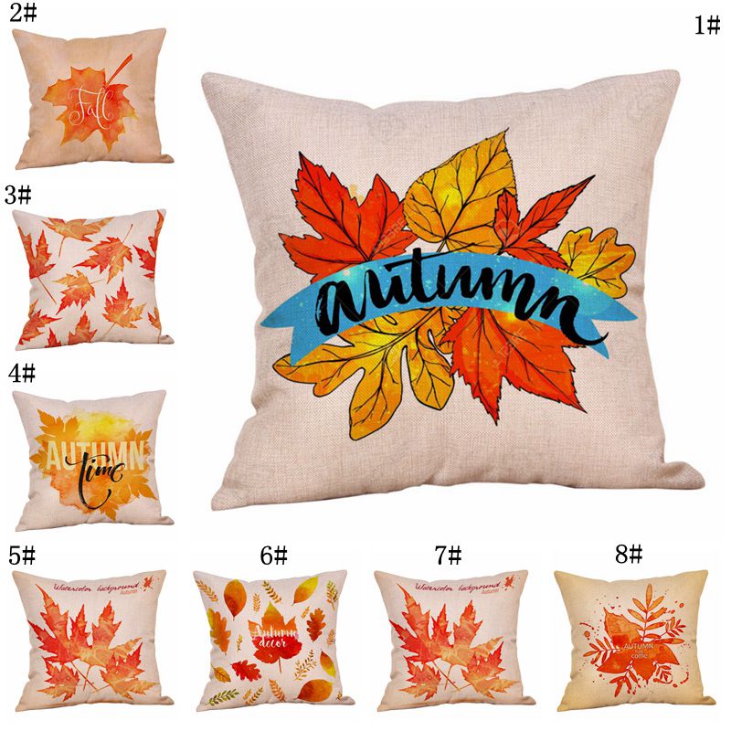 Thanksgiving Maple Leaf Pillow Cover 18x18 Inch Pillow Case Autumn Letter Print Sofa Pillow Cover Throw Pillows Cushion Cover DBC VT0784, 8 colors
Thanksgiving Maple Leaf Pillow Cover 18x18 Inch Pillow Case Autumn Letter Print Sofa Pillow Cover Throw Pillows Cushion Cover DBC VT0784, 8 colors