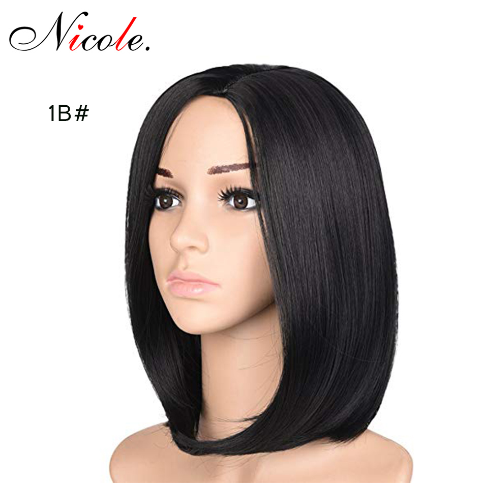 Nicole Halloween Bob Wigs Omber Color Short Straight Hair Wigs Natural Black Synthetic High Temperature Fiber for Black Women Free Shipping
Nicole Halloween Bob Wigs Omber Color Short Straight Hair Wigs Natural Black Synthetic High Temperature Fiber for Black Women Free Shipping