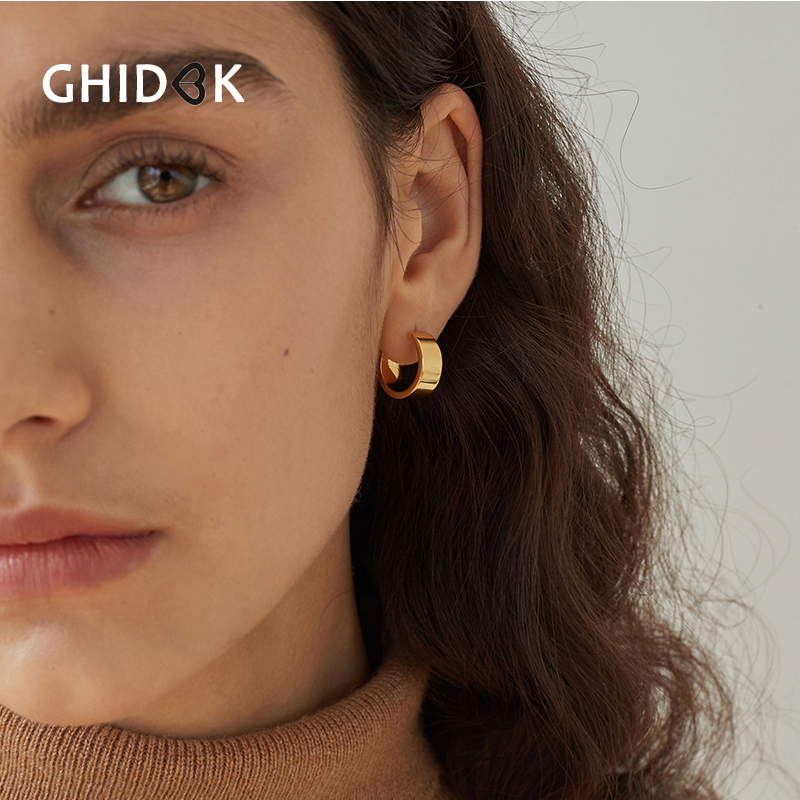 Charm GHIDBK 1.8cm Diameter Metal Small Hoop Earrings For Women Minimalist Band Round Hoops Boheima Huggie Wholesale
Charm GHIDBK 1.8cm Diameter Metal Small Hoop Earrings For Women Minimalist Band Round Hoops Boheima Huggie Wholesale